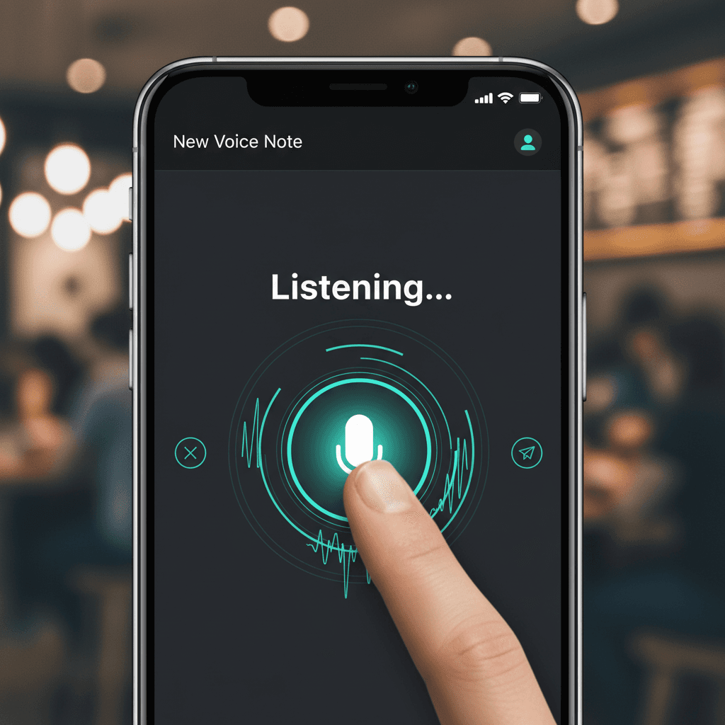 Capture naturally: Voice, text, or camera